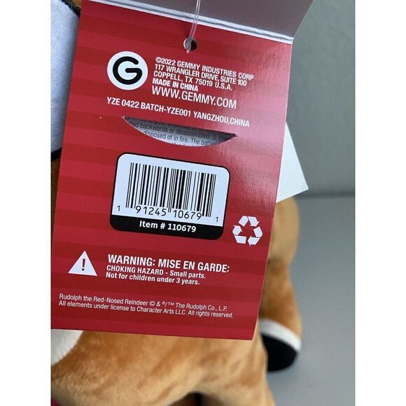 Rudolph The Red Nose Reindeer Holiday Door Greeter Plush 21" Lighted Stand Alone - Picture 11 of 11